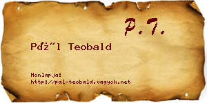 Pál Teobald névjegykártya